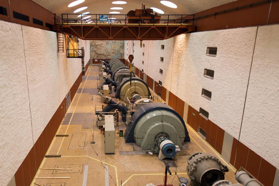 Machine room at Mår power plant